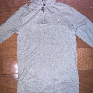 Gray Quarter-Zip Pullover